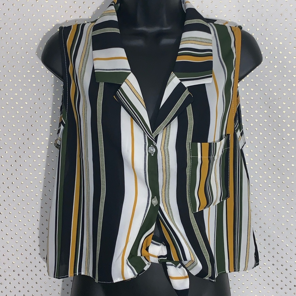 Shinestar Sleeveless Blouse - Size L